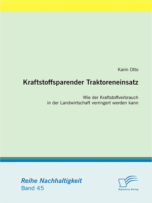 cover image of Kraftstoffsparender Traktoreneinsatz
